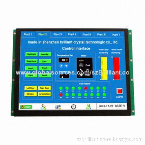 10.4-inch TFT LCD Display Module, Supports Serial Interface, Multi-page DDRAM, Resistive Touch Panel